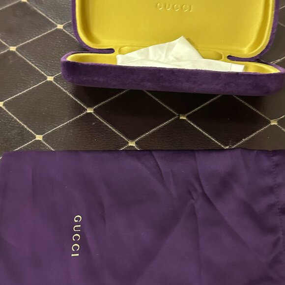 Authentic Gucci GG0005OZ 001 Eyeglass Frames — Black, Navy blue with Red Stripes - Picture 11 of 14